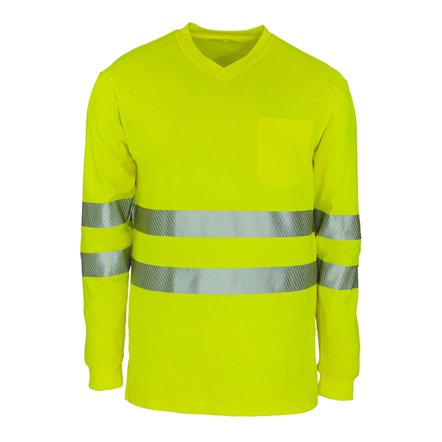Bild von Langarmshirt PILATUS Hivis Gelb